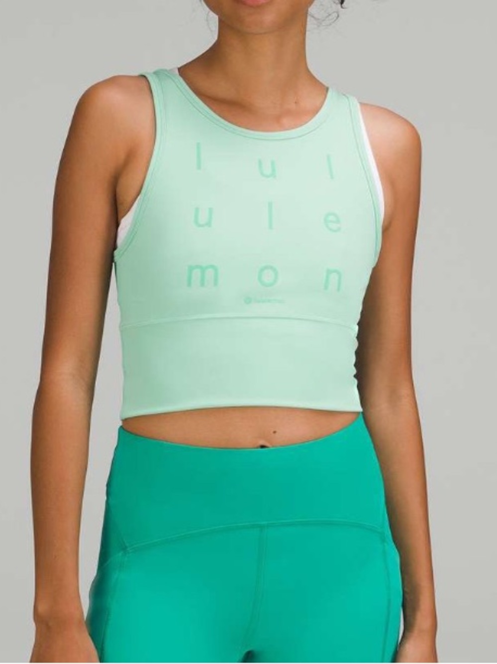 Lululemon Power Pivot Everlux Tank Top - Wild Mint Sz 12